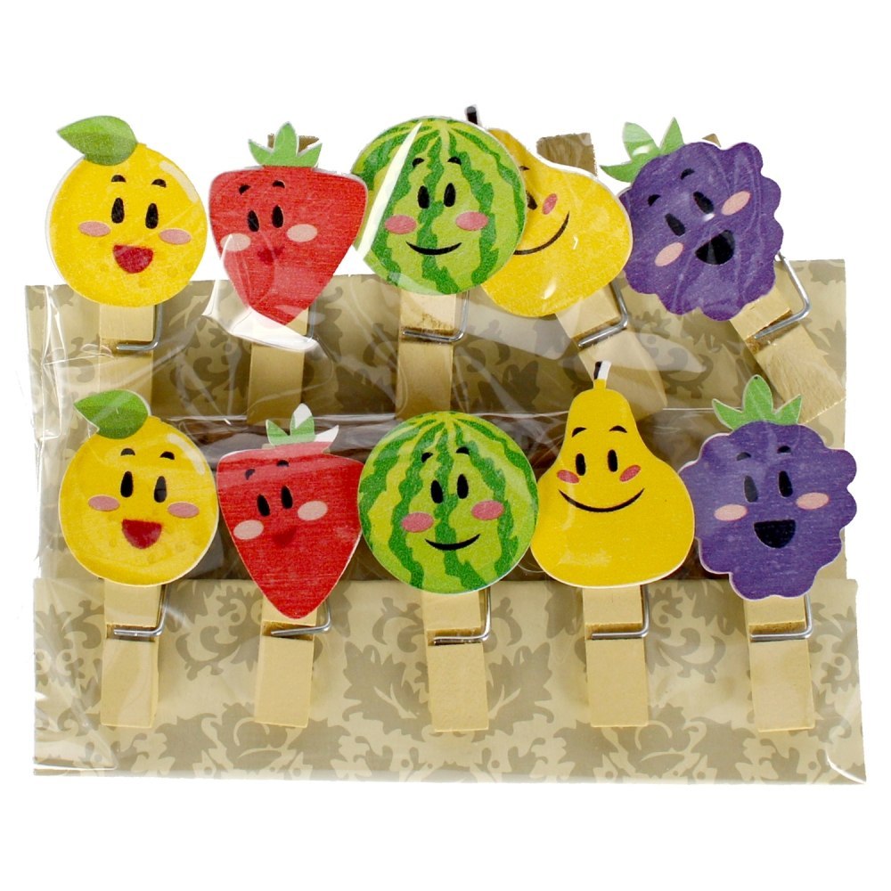 WOODEN CLIP FRUIT CRAFT WITH FUN 439344